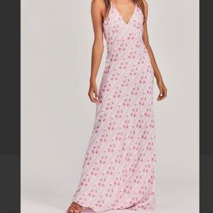 NWT LoveShackFancy size S Iliana Slip Dress in morning pink bliss Originally 495